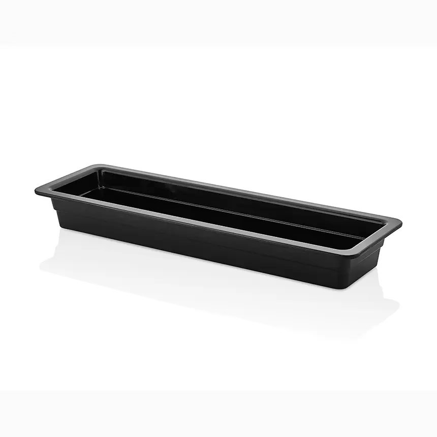 Gastro Boutique GN.2/4 Küvet 53x16,2 cm 3.100 ml - Siyah-GASTRONOM KÜVETLER - Demasan
