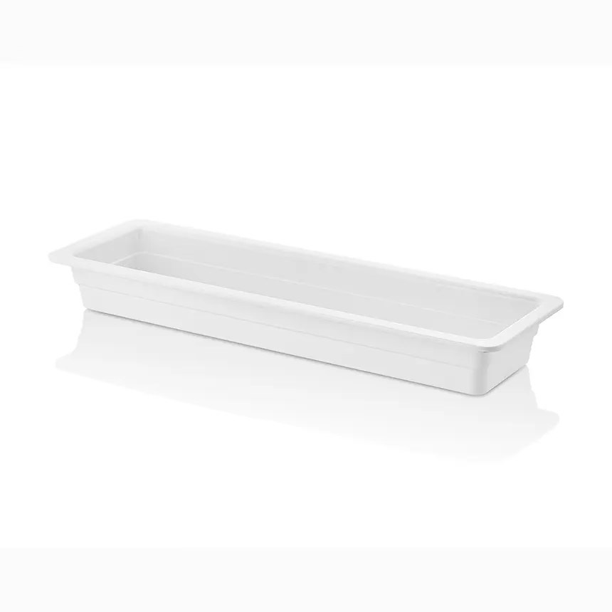 Gastro Boutique GN.2/4 Küvet 53x16,2 cm 3.100 ml - Krem Beyaz-GASTRONOM KÜVETLER - Demasan
