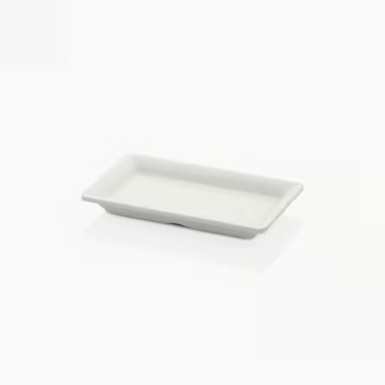 Gastro Boutique Maya Dikdörtgen Platter 17x10 cm - Krem Beyaz-Sunum Tabakları ve Kaseler - Demasan
