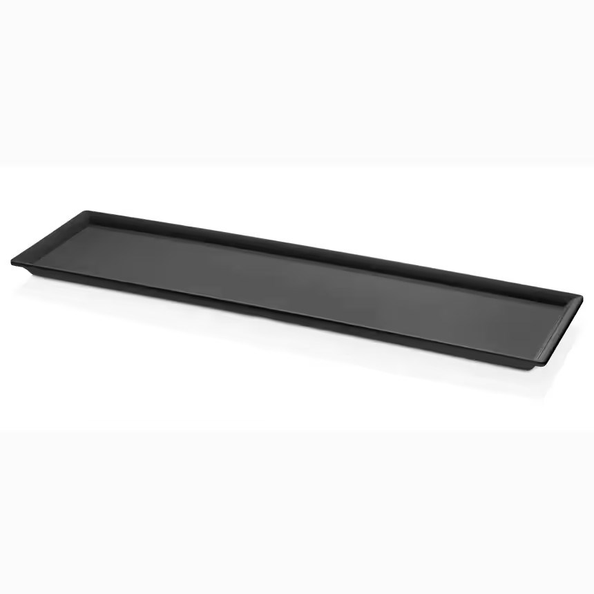 Gastro Boutique Maya Dikdörtgen Platter 58x16 cm - Siyah-Sunum Tabakları ve Kaseler - Demasan
