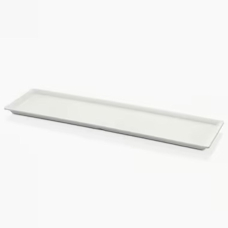Gastro Boutique Maya Dikdörtgen Platter 58x16 cm - Krem Beyaz-Sunum Tabakları ve Kaseler - Demasan
