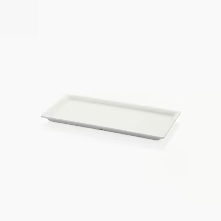 Gastro Boutique Maya Dikdörtgen Platter 35x17 cm - Krem Beyaz-Sunum Tabakları ve Kaseler - Demasan
