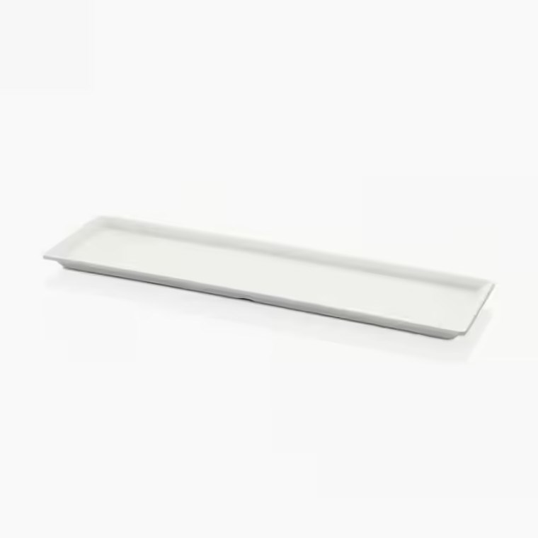 Gastro Boutique Maya Dikdörtgen Platter 50x13,5 cm - Krem Beyaz-Sunum Tabakları ve Kaseler - Demasan
