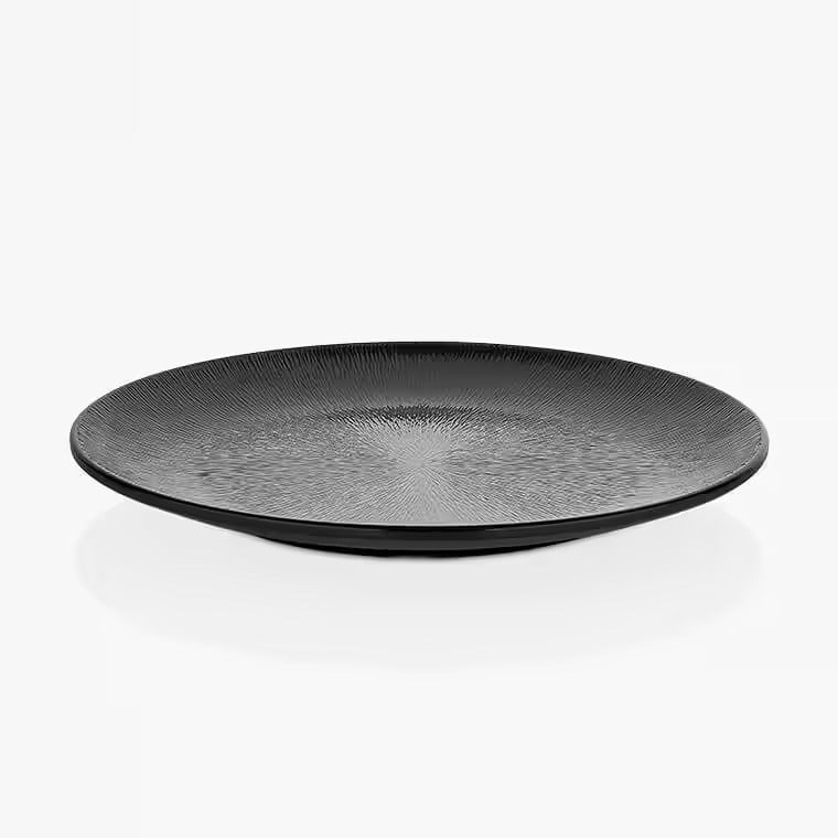 Gastro Boutique Mina Platter Yağmur Yüzey Ø 40 cm - Siyah-Sunum Tabakları ve Kaseler - Demasan
