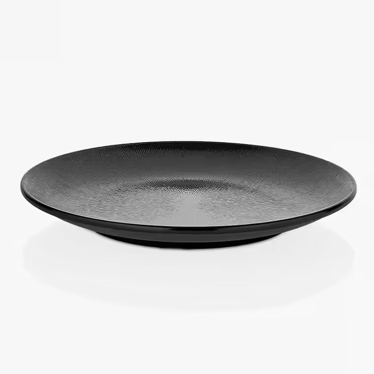 Gastro Boutique Mina Platter Yağmur Yüzey Ø 45 cm - Siyah-Sunum Tabakları ve Kaseler - Demasan
