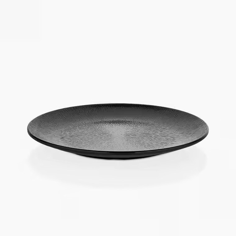 Gastro Boutique Mina Platter Yağmur Yüzey Ø 35 cm - Siyah-Sunum Tabakları ve Kaseler - Demasan
