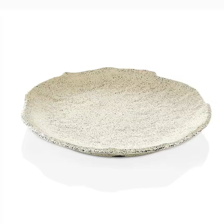 Gastro Boutique Norma Tabak Ø 28 cm - Beyaz Granit-Kırılmaz Tabaklar - Demasan
