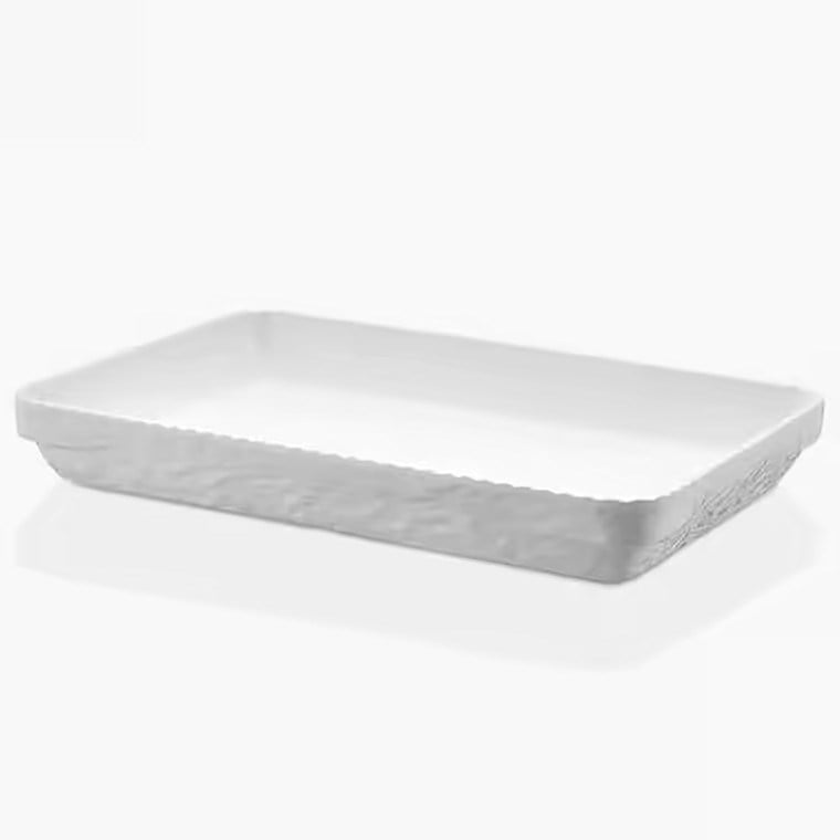 Gastro Boutique Olie Dikdörtgen Platter 40x26 cm - Krem Beyaz-Sunum Tabakları ve Kaseler - Demasan
