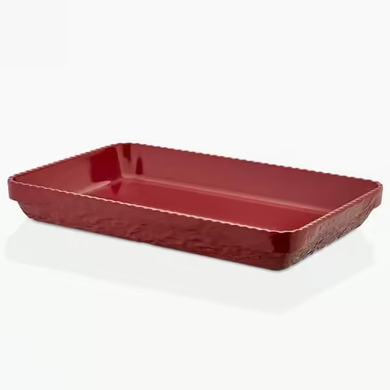 Gastro Boutique Olie Dikdörtgen Platter 40x26 cm - Kırmızı-Sunum Tabakları ve Kaseler - Demasan
