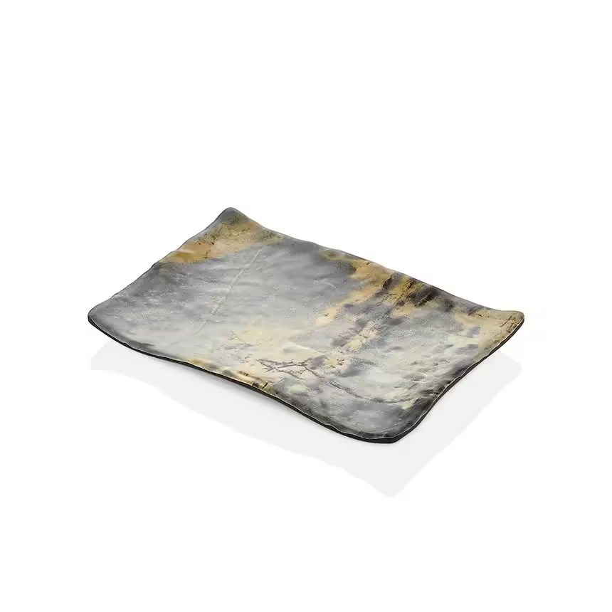 Gastro Boutique Royal Marble Terra Dikdörtgen Tabak 27,7x19,2 cm-Kırılmaz Tabaklar - Demasan
