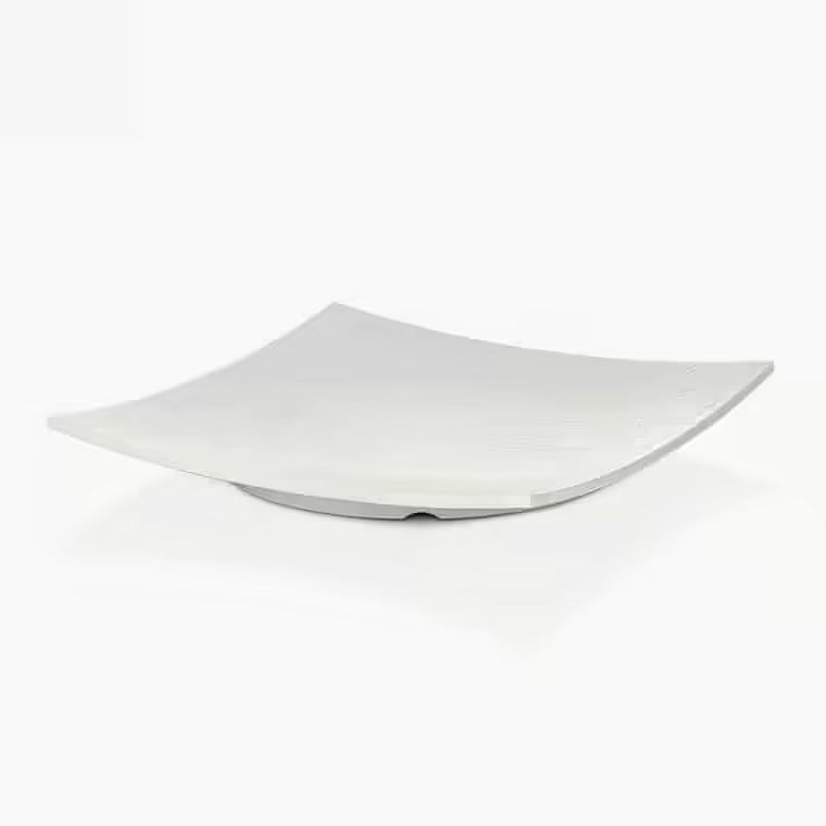 Gastro Boutique Saku Platter Yağmur Yüzey 31x31 cm - Krem Beyaz-Sunum Tabakları ve Kaseler - Demasan
