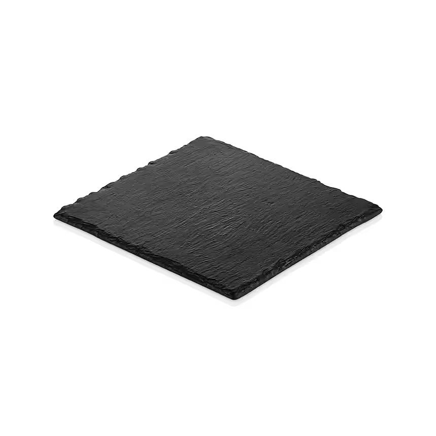 Gastro Boutique Slate Efct. Kare Pano 25x25 cm - Siyah-Sunum Tabakları ve Kaseler - Demasan
