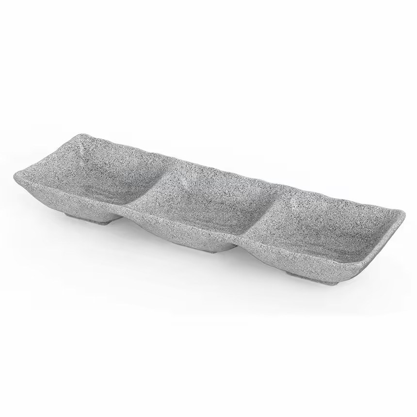 Gastro Boutique Terra Minimal 26,5x8,8 cm - Gri Granit-Sunum Tabakları ve Kaseler - Demasan
