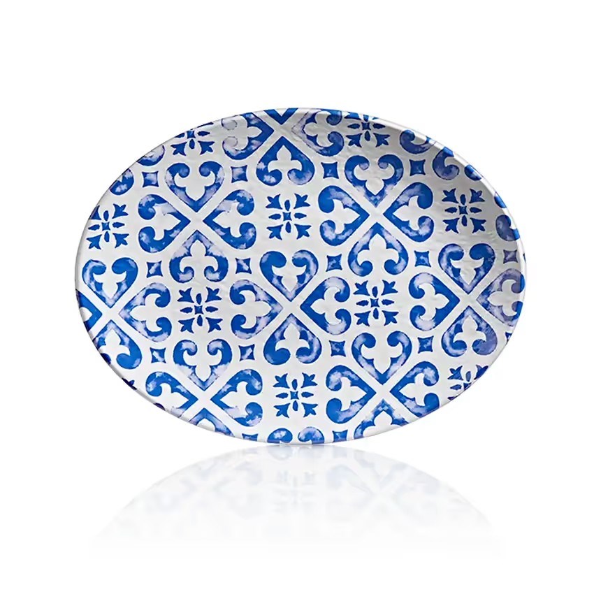 Gastro Boutique Tilda Santorini Oval Platter 49x36,5 cm-Sunum Tabakları ve Kaseler - Demasan
