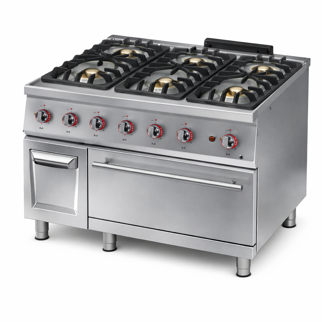 Gastrotech GKFE9030 Gazlı Kuzine Elektrikli Fırınlı 900 Seri KUZİNELER
