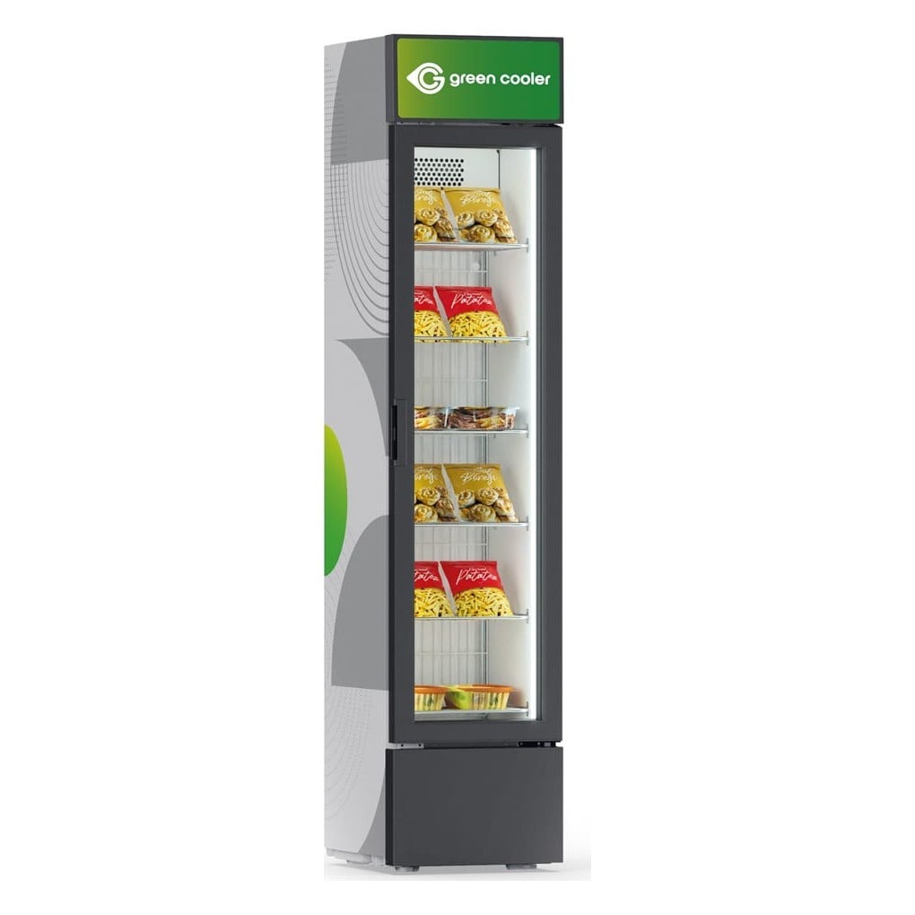 Green Cooler 180 C VF Tek Cam Kapılı Dik Teşhir Derin Dondurucu, 182 Lt-DERİN DONDURUCULAR - Demasan
