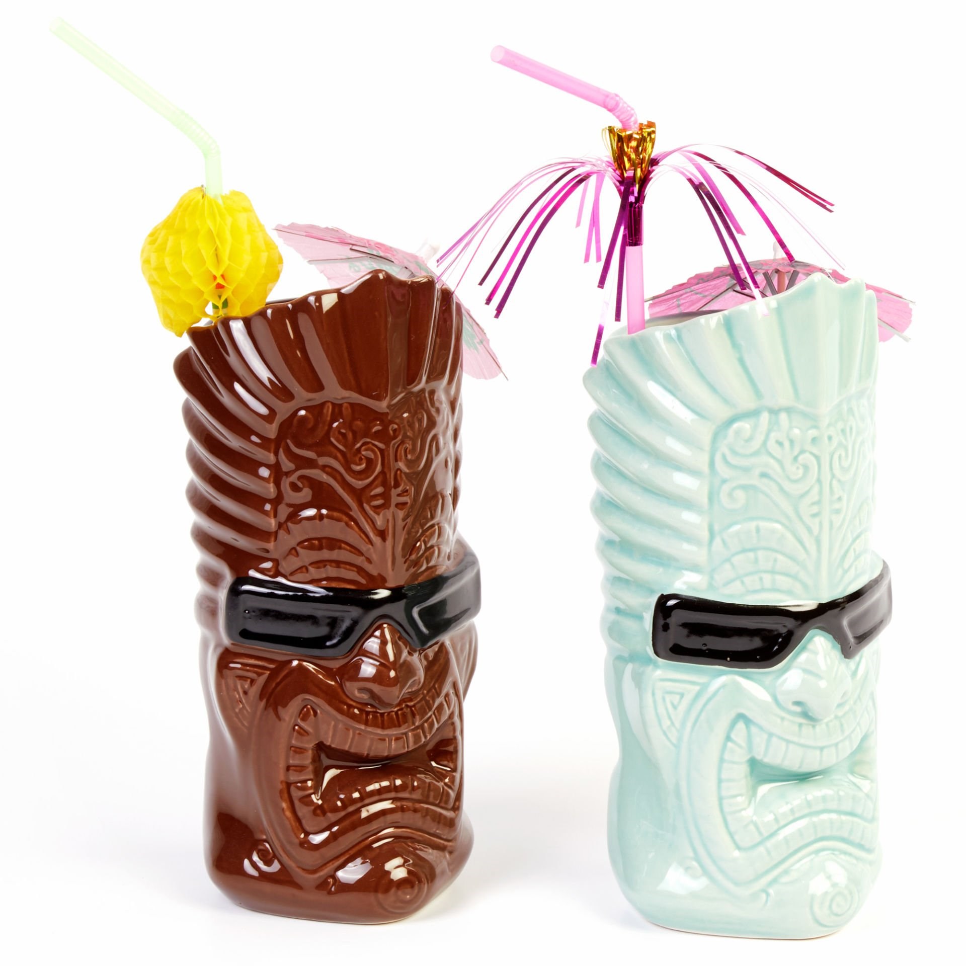 Groovy Seramik Tiki Kokteyl Bardak (GRV-20210)-KOKTEYL EKİPMANLARI - Demasan
