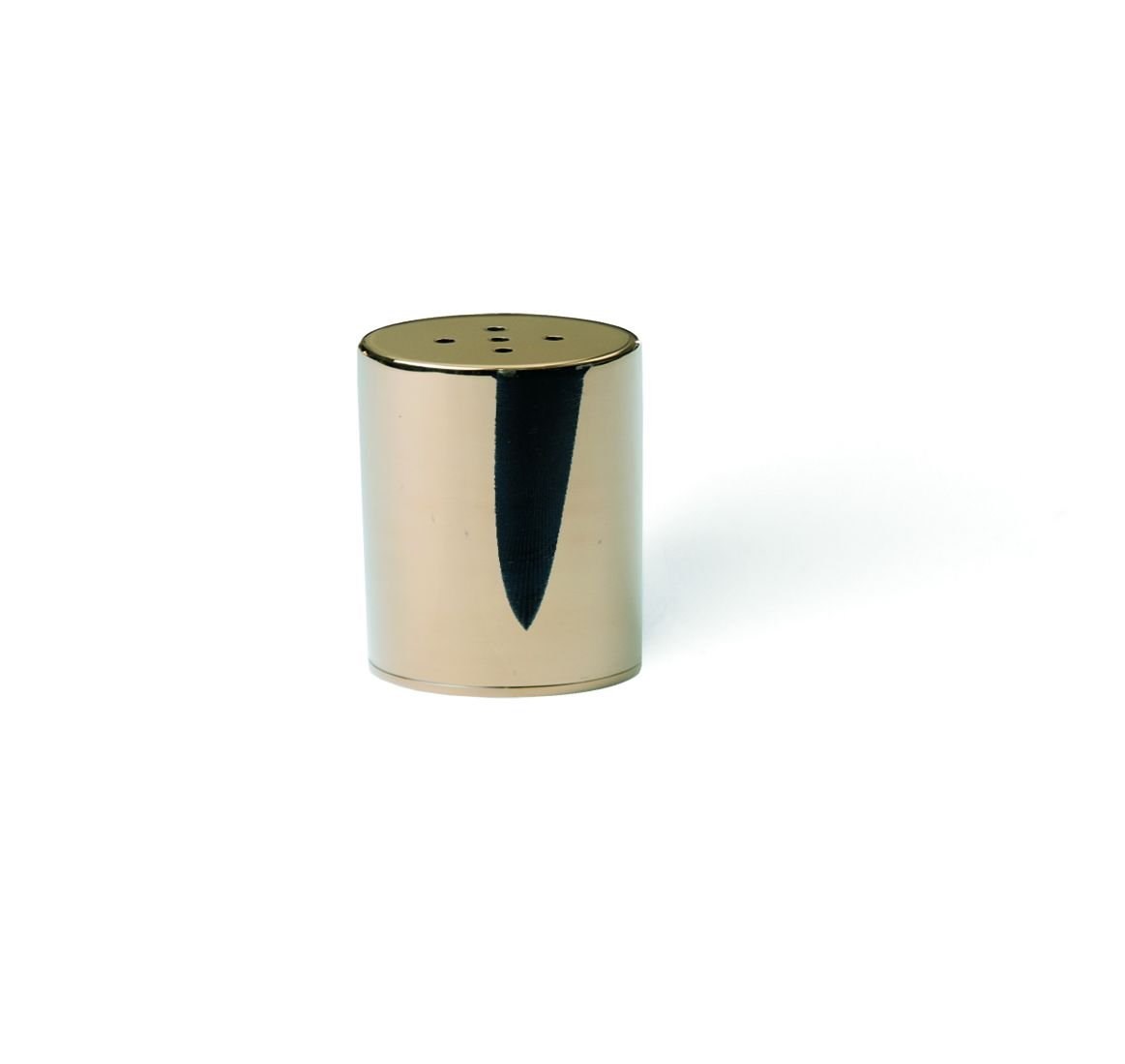 Groovy Yuvarlak Bodur Tuzluk Altın Çap 4CM H:6,5 cm (Tuzluk Tıpası Plastiktir)-Sosluk, Reçellik ve Şişeler - Demasan
