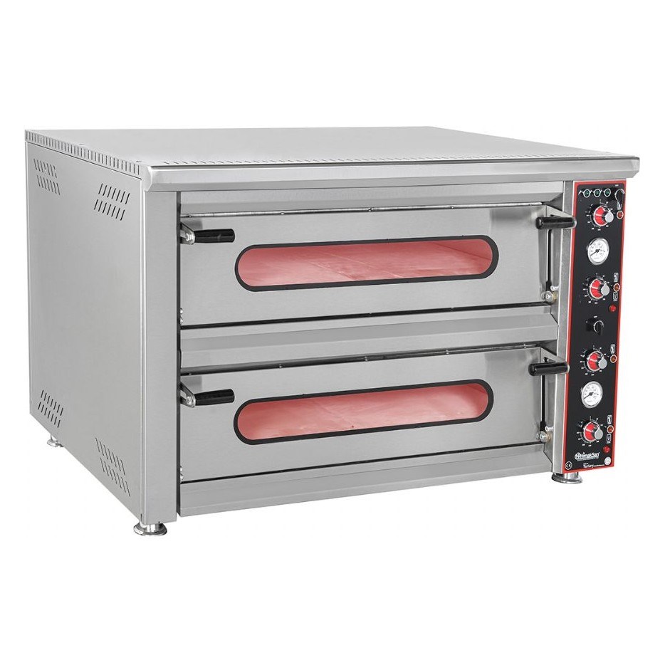 Himaksan PFE12 1178 Elektrikli Çift Katlı Pizza Fırını-ELEKTRİKLİ PİZZA FIRINLARI - Demasan
