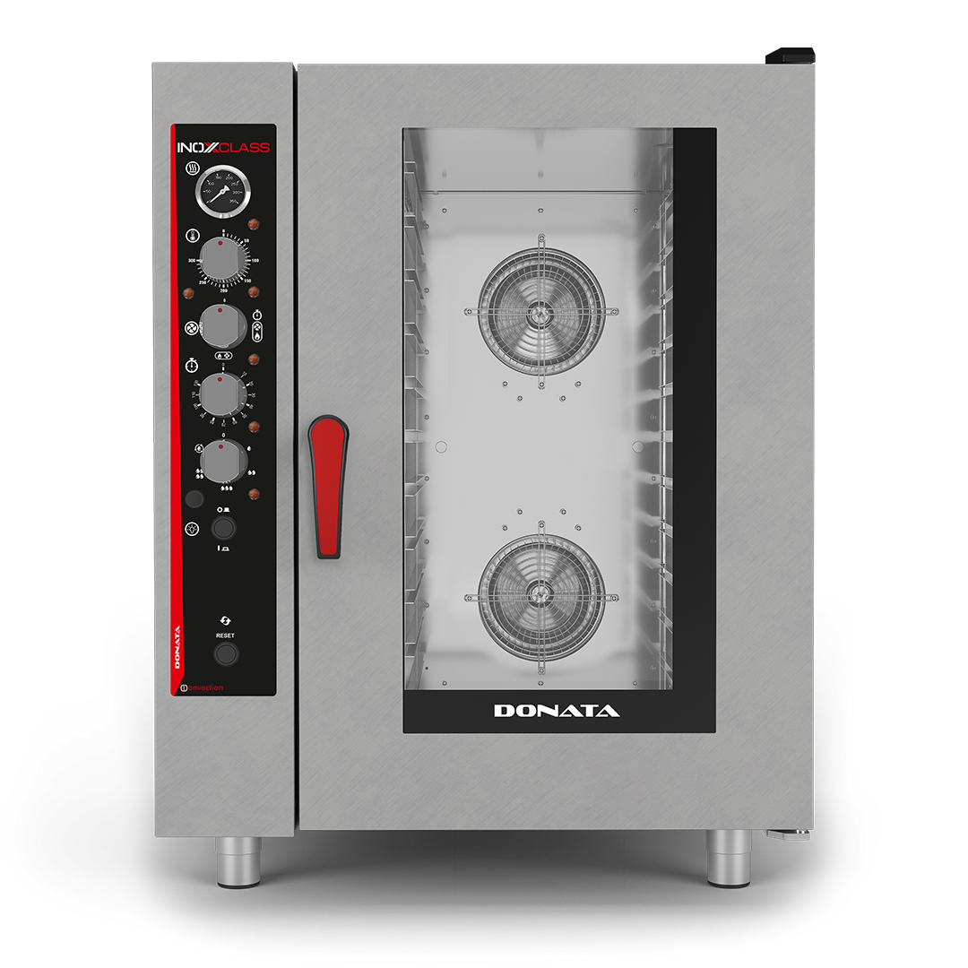 Inoxclass D-10EG Gazlı Konveksiyonlu Patiseri Fırını, 10 Tepsi 40x60 cm, Yana Açılır Kapılı, Nemlendirmeli-PATİSSERİE FIRINLARI - Demasan
