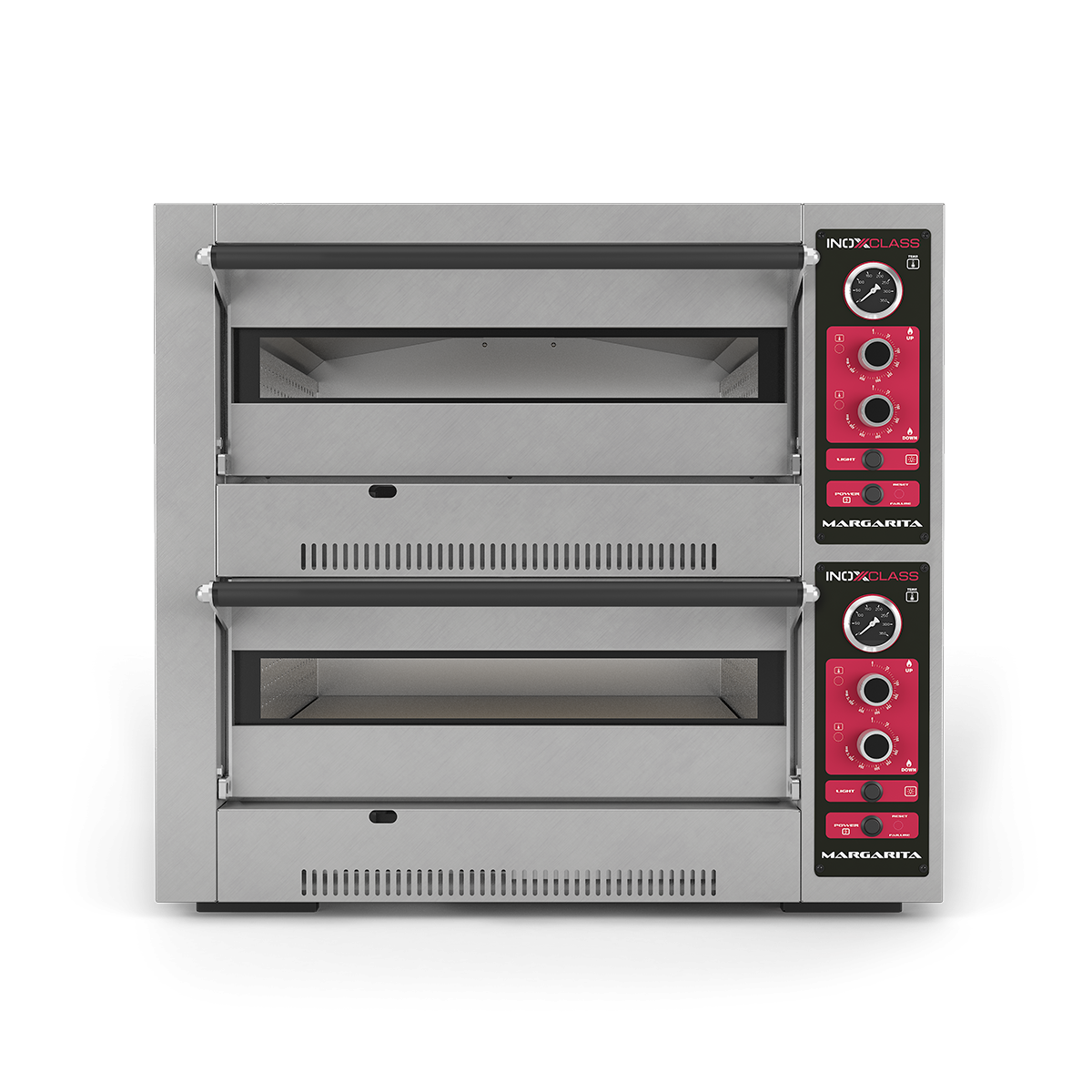 Inoxclass M-502EG Gazlı Pizza Fırını, Çift Katlı, 8 Pizza Ø30 cm-GAZLI PİZZA FIRINLARI - Demasan
