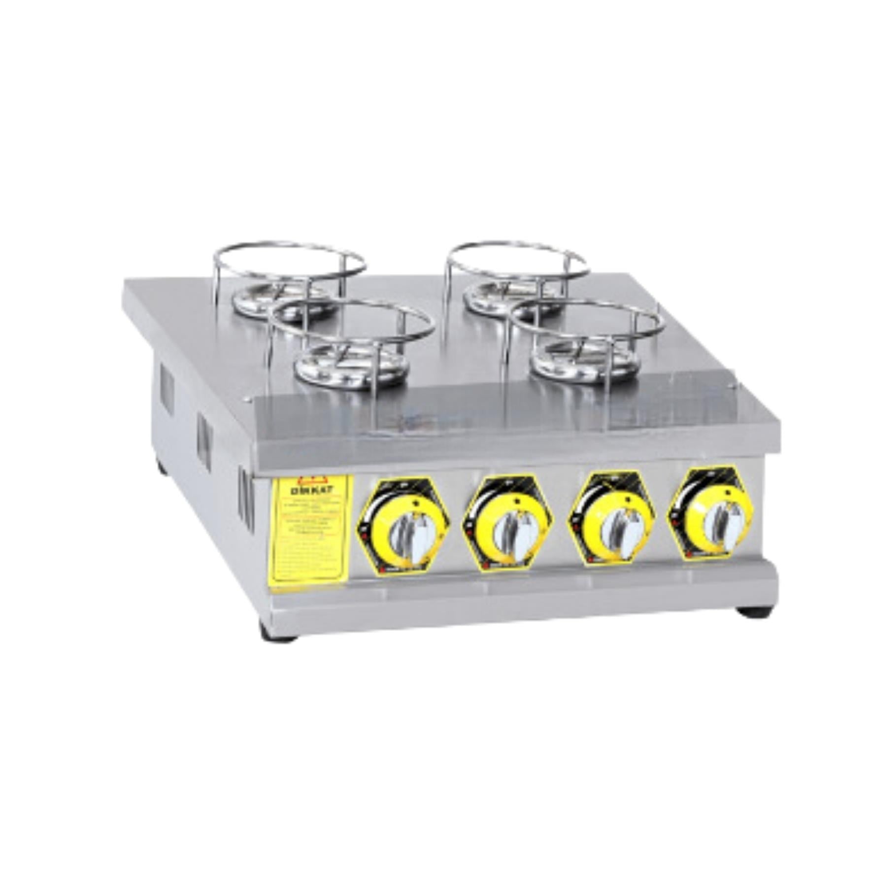 Inoxmaster 4'lü Künefe Ocağı Kare Gazlı/LPG - İMR-KNFOGK-4