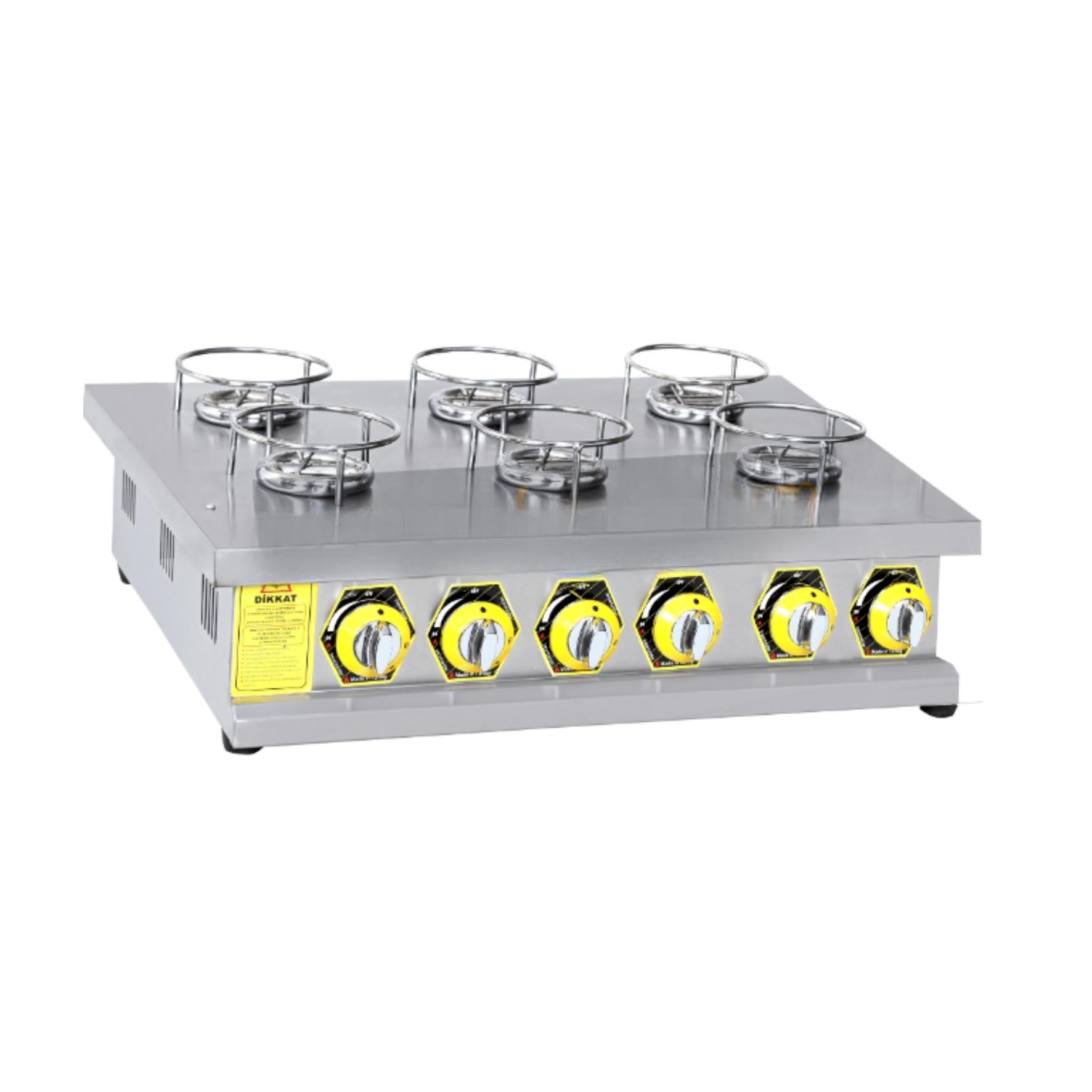 Inoxmaster 6'lı Künefe Ocağı Gazlı/LPG - İMR-KNFOG-6