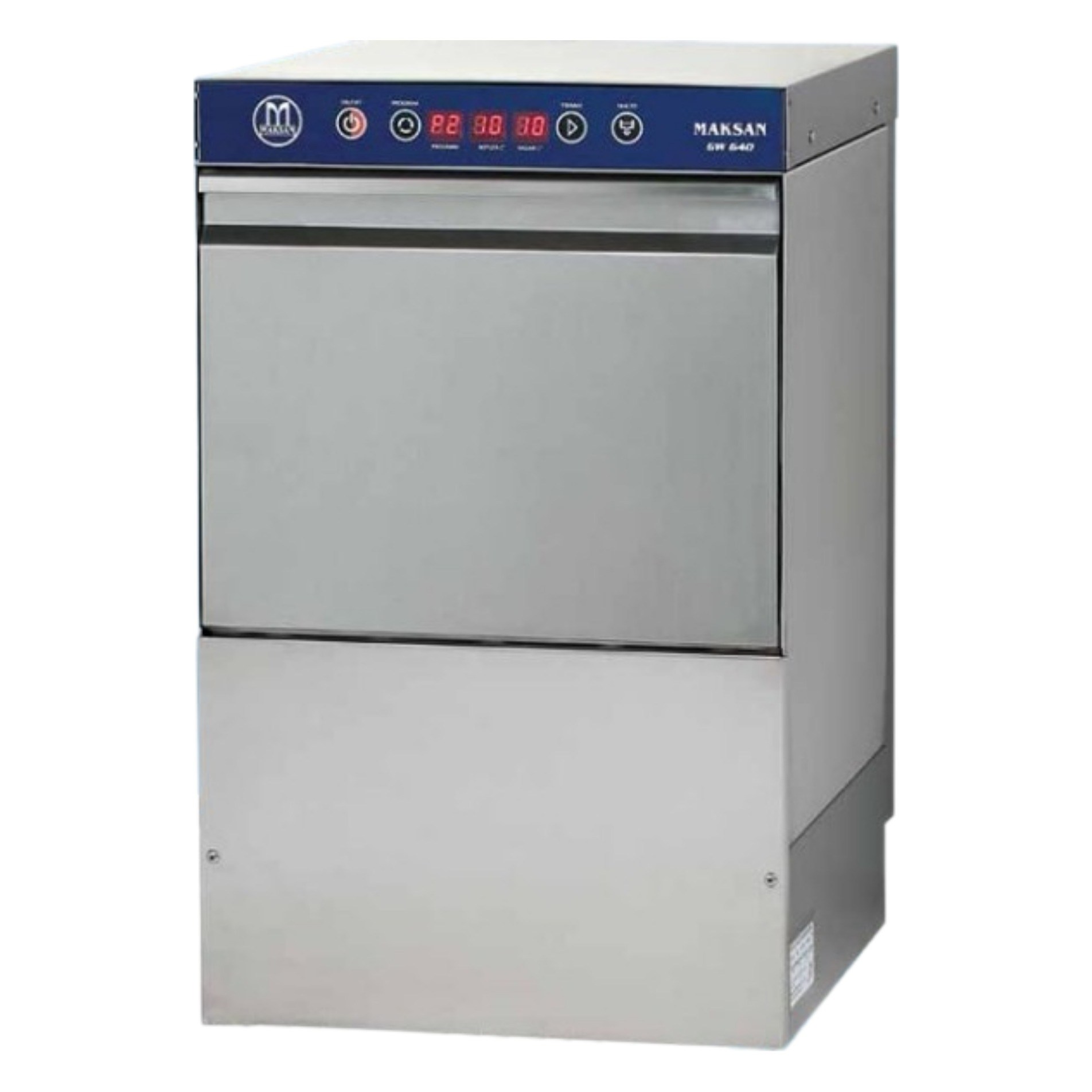 Maksan GW-640-DT Dijital Bardak Yıkama Makinesi, 400x400 mm Sepet-BARDAK YIKAMA MAKİNALARI - Demasan
