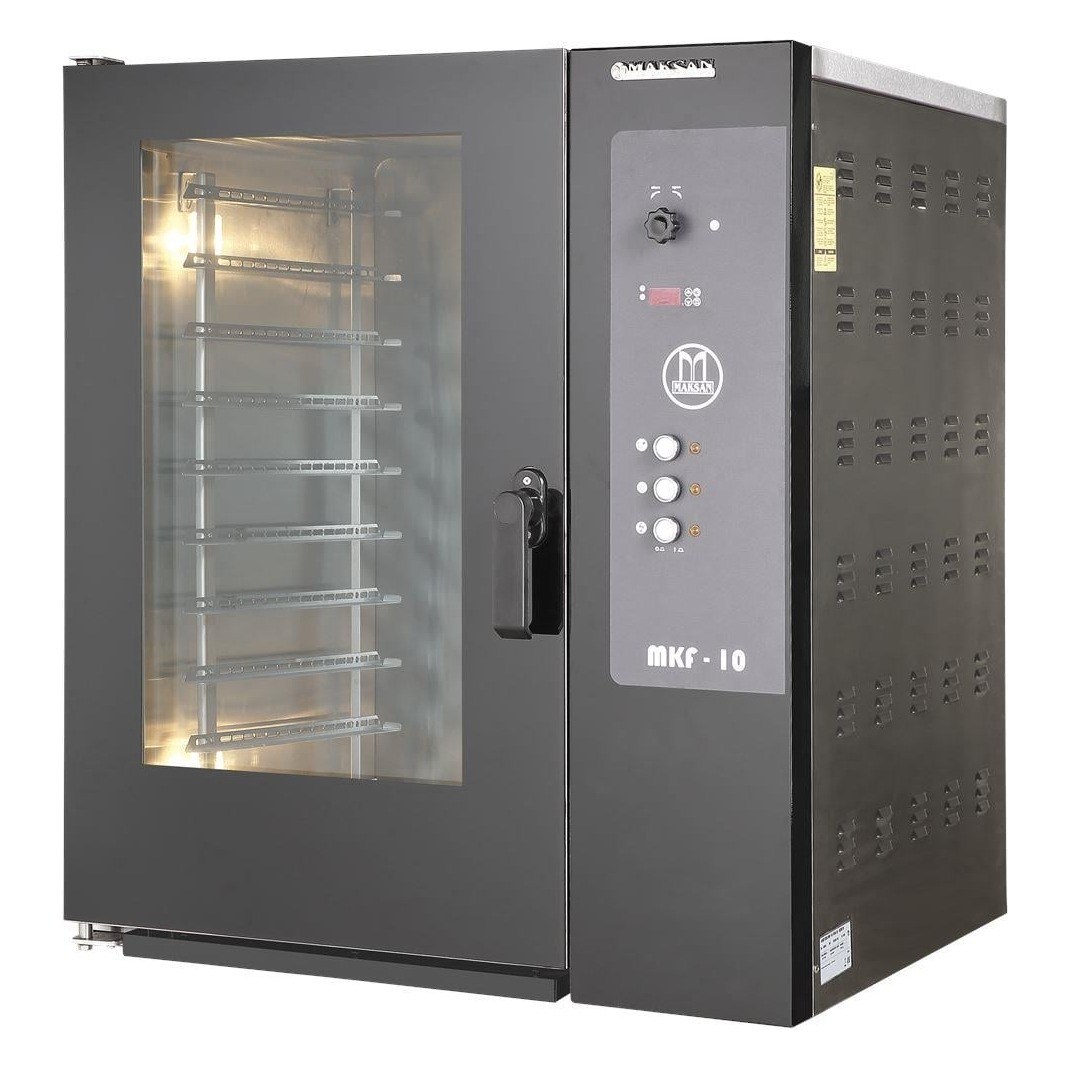 Maksan MKF-10 Elektrikli Konveksiyonlu Patisserie Fırını, 10 Tepsi (600x400 / GN 1/1)-PATİSSERİE FIRINLARI - Demasan
