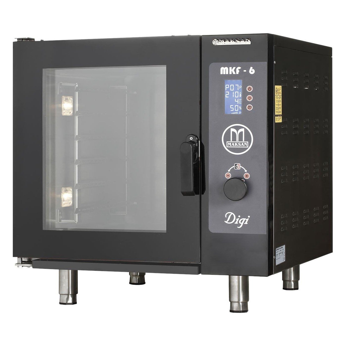 Maksan MKF-6 DIGI Dijital Elektrikli Konveksiyonlu Patisserie Fırını, 6 Tepsi (600x400 / GN 1/1)-PATİSSERİE FIRINLARI - Demasan
