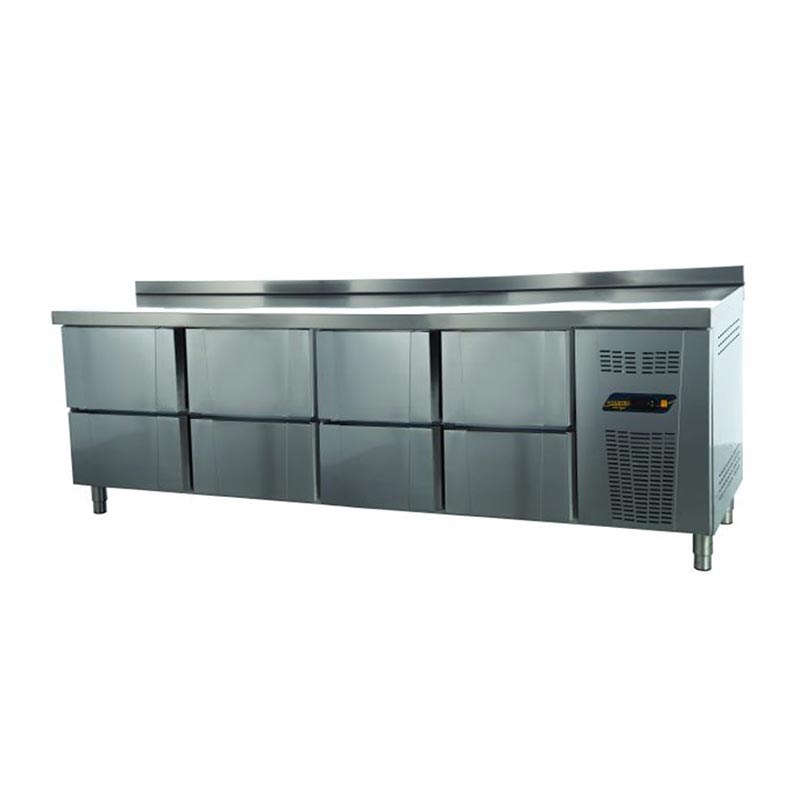 Ndustrio Tezgah Tipi Gastronorm Buzdolabı, 8 Çekmeceli TPG-74-8D
