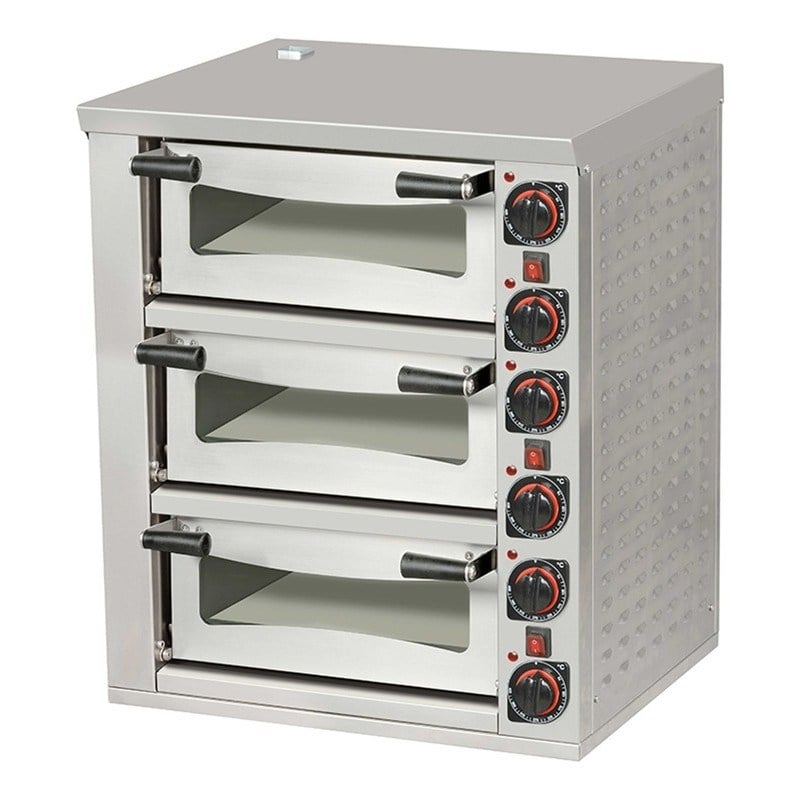 Omake Pizza Fırını 72x72 FPZ01.E31 Elektrikli 3 Katlı-ELEKTRİKLİ PİZZA FIRINLARI - Demasan
