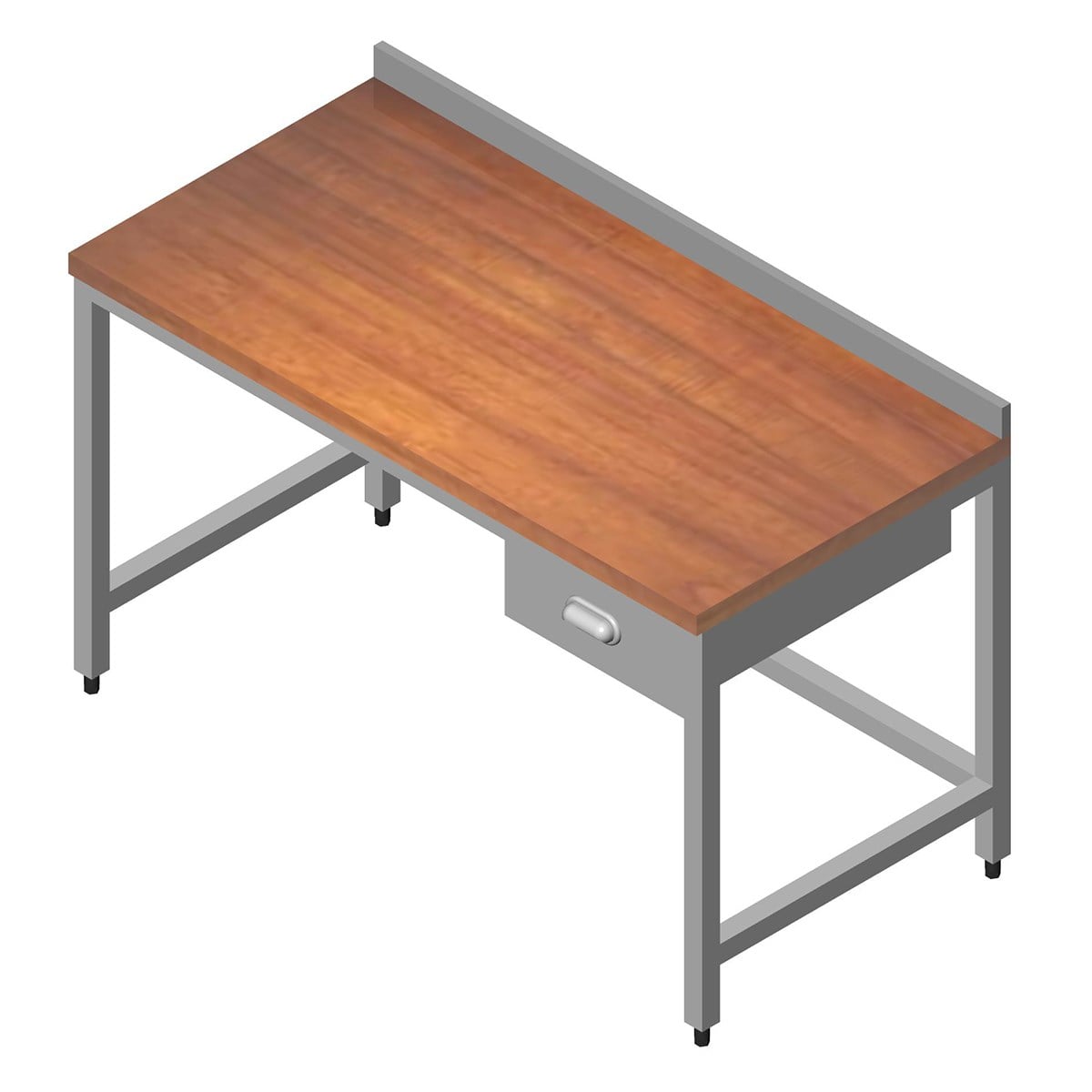Öztiryakiler Çalışma Tezgah Ahşap Tablalı Taban Rafsız 190x60-Standard Work Table - Demasan
