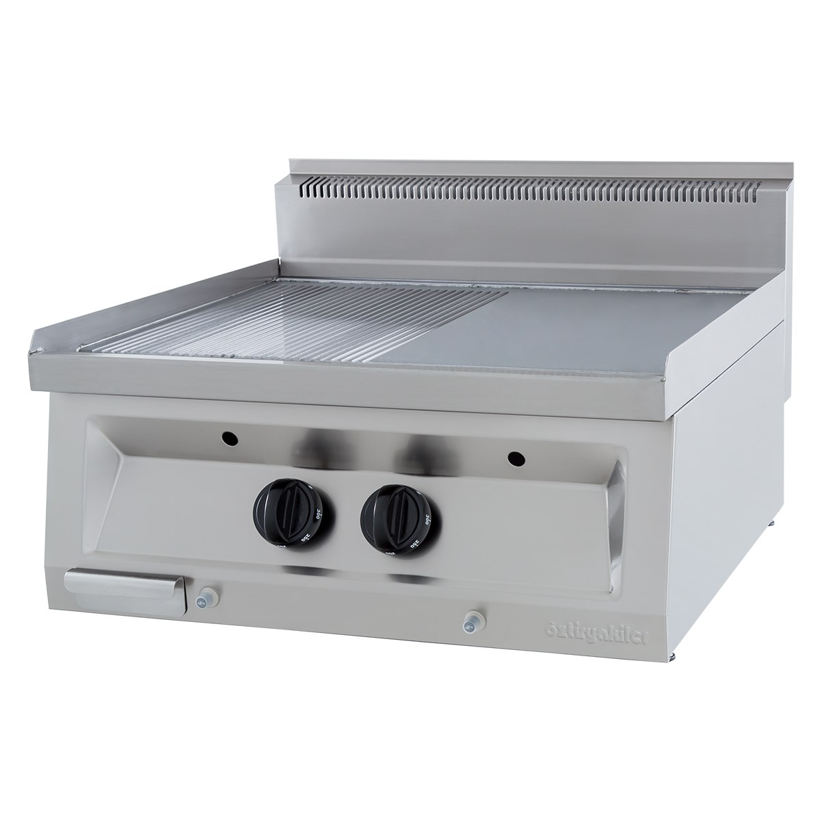 Öztiryakiler Grill Plate Set Üstü Gazlı Y. Oluklu 70x65