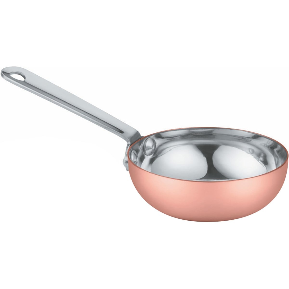 Öztiryakiler Gurmeaid Mini Sos Tenceresi Dışı Bakır İçi Paslanmaz Çelik 7.5x2.5 cm-GIDA SERVİS EKİPMANLARI - Demasan
