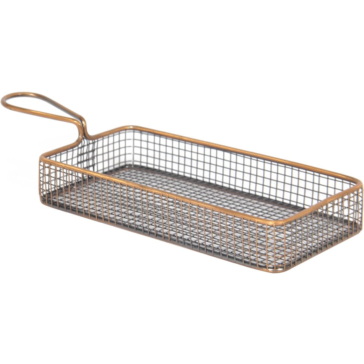 Öztiryakiler Gurmeaid Sunum Sepeti Antik Bakır Dikdörtgen 21,5x11x3,5 cm-GIDA SERVİS EKİPMANLARI - Demasan
