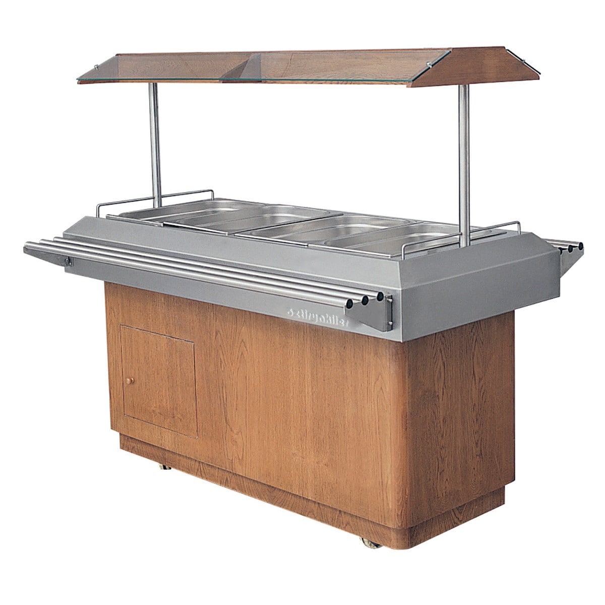 Öztiryakiler Isıtmalı Servis Ünitesi (meşe)-SALADBAR  - Demasan
