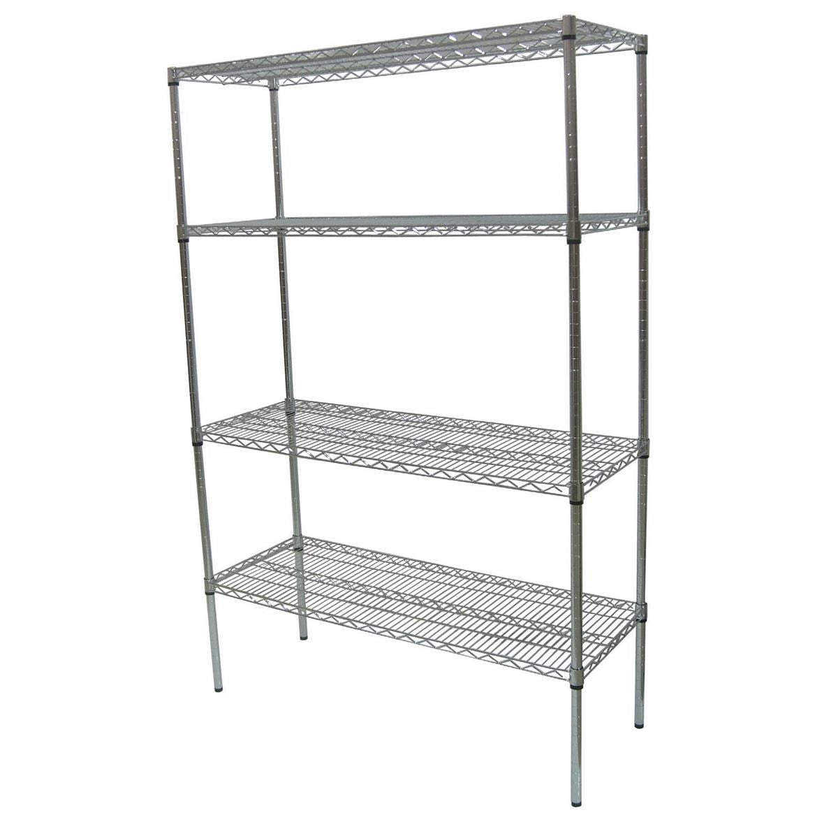 Öztiryakiler İstif Rafı Izgara Tabla 46x183x183 Paslanmaz 4 Katlı (8897.16IP4.073)-İSTİF RAFLARI - Demasan
