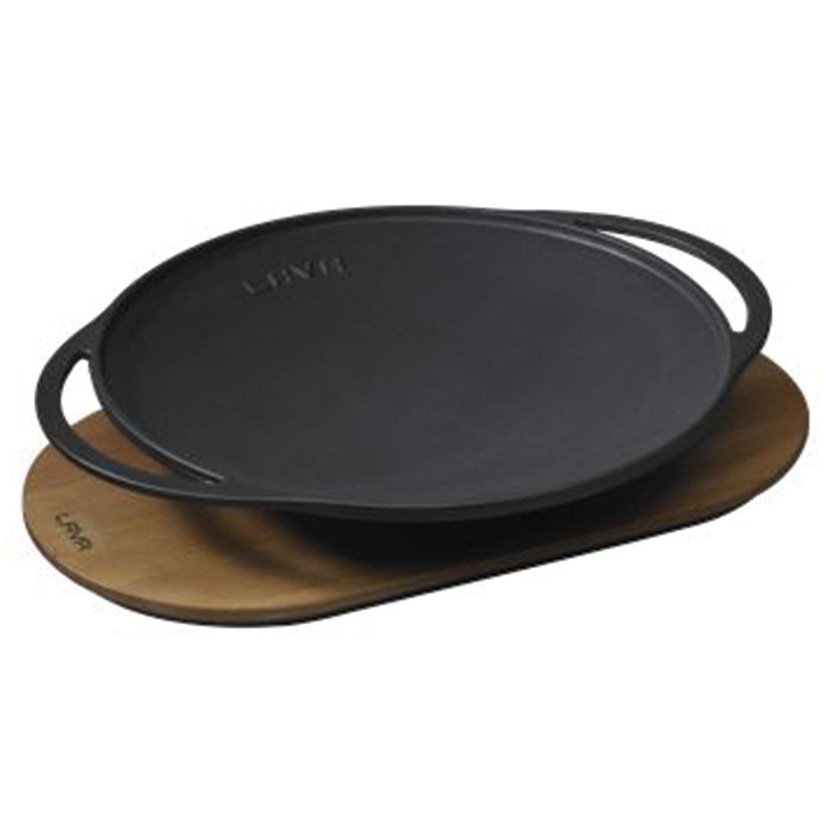 Öztiryakiler Lava Sac Kavurma Tavası, Metal Kulplu ve Ahşap altlıklı. Çap(Ø)28cm. Lv Eco Sk 28 T7 K4-TENCERELER - Demasan
