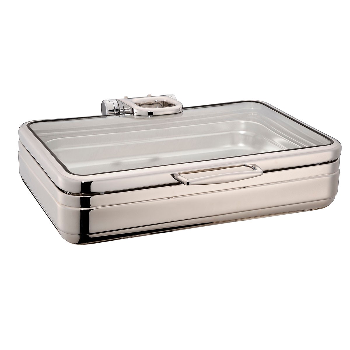 Öztiryakiler Lux Chafing Dish Hidrolik Cam Kapak Kare 4L 1/2 GN-Chafing Dish ve Açık Büfe Üniteleri - Demasan
