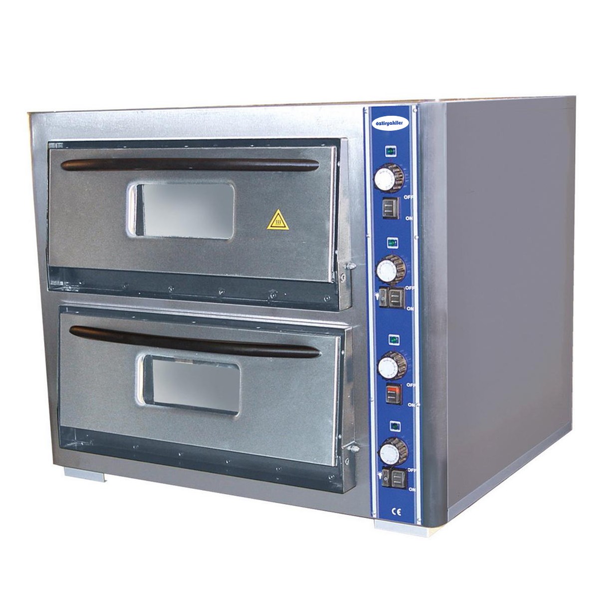 Öztiryakiler Pizza Fırını 6+6'LI Elektr. 380 V-PİZZA FIRINLARI - Demasan
