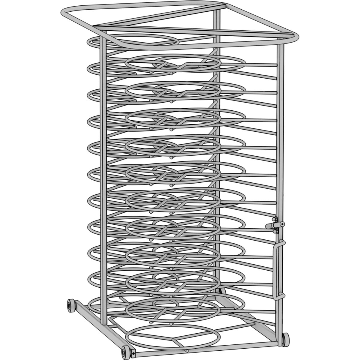 Öztiryakiler Rational Mobil Tabak Standı Tip 6-1/1, 20 Tabak-TEPSİ TAŞIMA ARABALARI - Demasan
