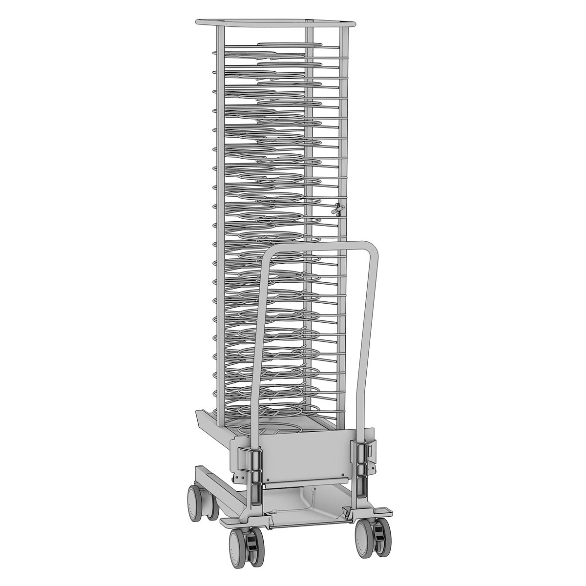 Öztiryakiler Rational Mobil Tabak Standı Tip 20-1/1, 60 Tabak-TEPSİ TAŞIMA ARABALARI - Demasan
