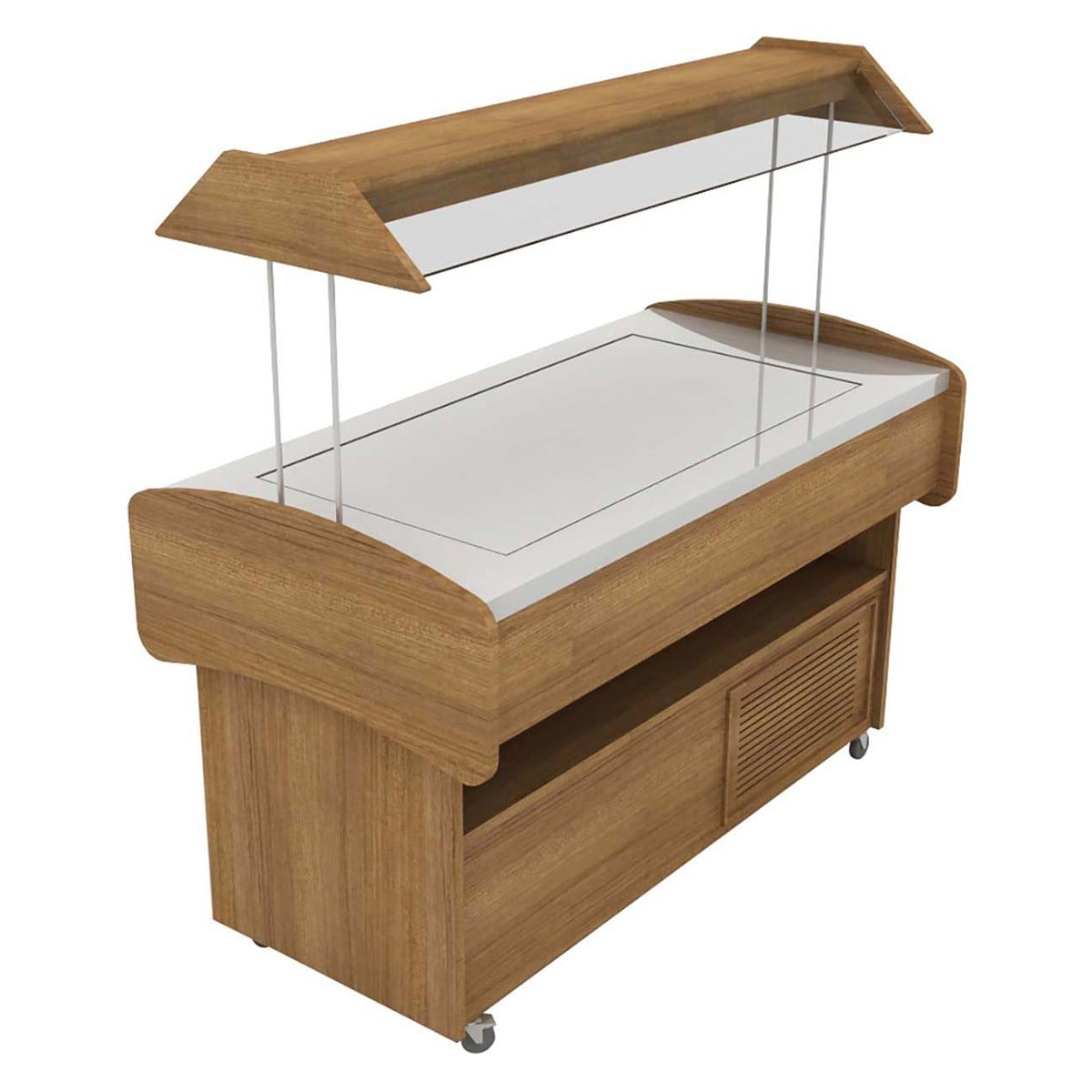 Öztiryakiler Salad Bar - Sıcak - Düz Zeminli-SALADBAR  - Demasan
