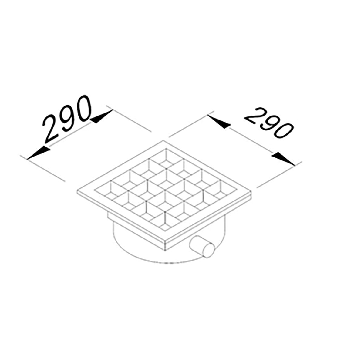 Öztiryakiler Yer Izgarası Tavalı Kenardan Sifonlu Sağdan Çıkışlı Q50 Pvc 290x290-Yer Izgaraları ve Zemin Süzgeçleri - Demasan
