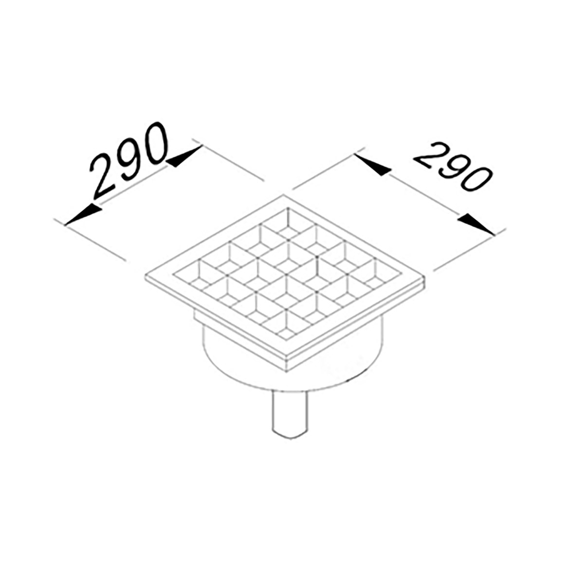 Öztiryakiler Yer Izgarası Tavalı Ortadan Sifonlu Alttan Çıkışlı Q100 Pvc 290x290-Yer Izgaraları ve Zemin Süzgeçleri - Demasan
