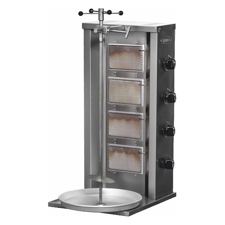 Pimak DO7/M76 Gazlı Döner Ocağı, Ekonomik Model, 4 Radyanlı, 47x52x105 cm-SABİT DÖNER OCAKLARI  - Demasan
