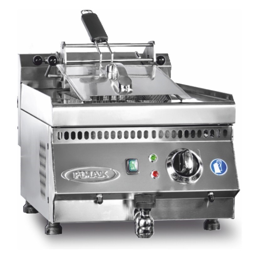Pimak M169 Elektrikli Set Üstü Fritöz, 600 Seri, Musluklu, 10 Lt, 40x60x30 cm-ELEKTRİKLİ FRİTÖZLER - Demasan
