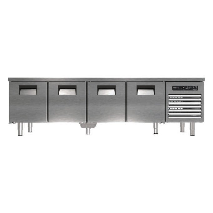 Portabianco CA-4D70 Cihaz Altı Derin Dondurucu, 4 Kapılı, 233x70x60 cm, AISI 304-TEZGAH TİPİ BUZDOLAPLARI - Demasan
