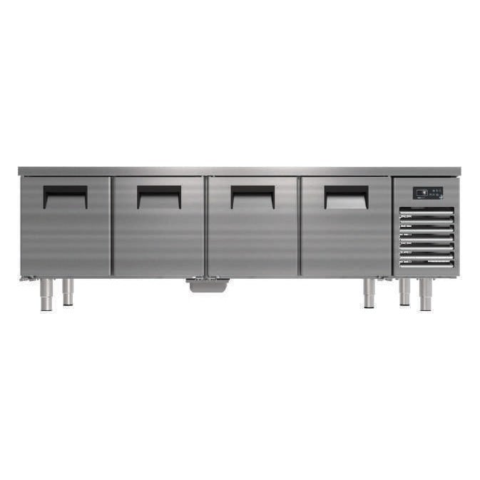 Portabianco CAK-4N60 Kısa Cihaz Altı Buzdolabı, 4 Kapılı, 220x60x60 cm, AISI 304-TEZGAH TİPİ BUZDOLAPLARI - Demasan
